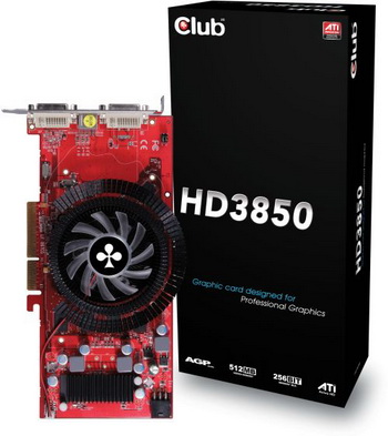 club 3d HD 3850 agp 8x